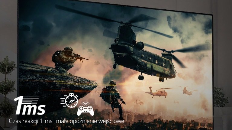 Telewizor LG OLED 2020 OLED65WX - Małe opóźnienie wejściowe 