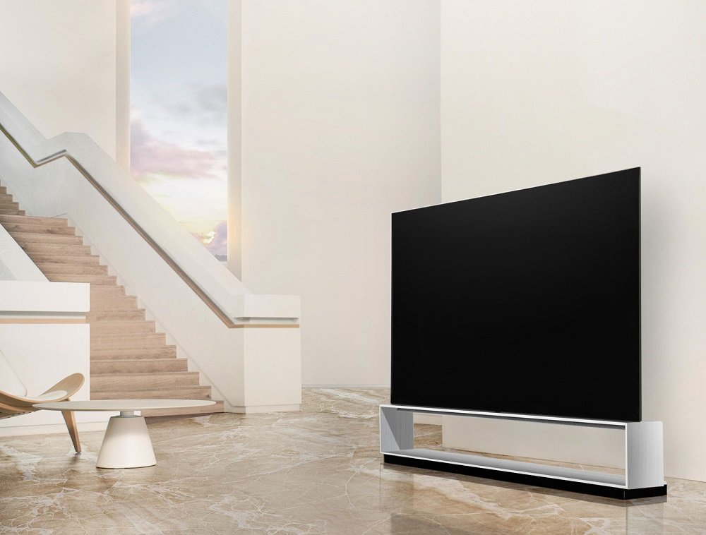 Telewizor LG OLED 88ZX9LA design nowoczesny smukły i elegancki