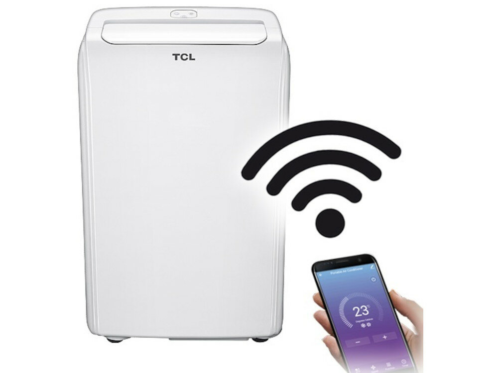 Klimatyzator przenośny TCL TAC-09CPB/H sterowanie za pomcą smartfona aplikacja mobilna TCL Smart Life