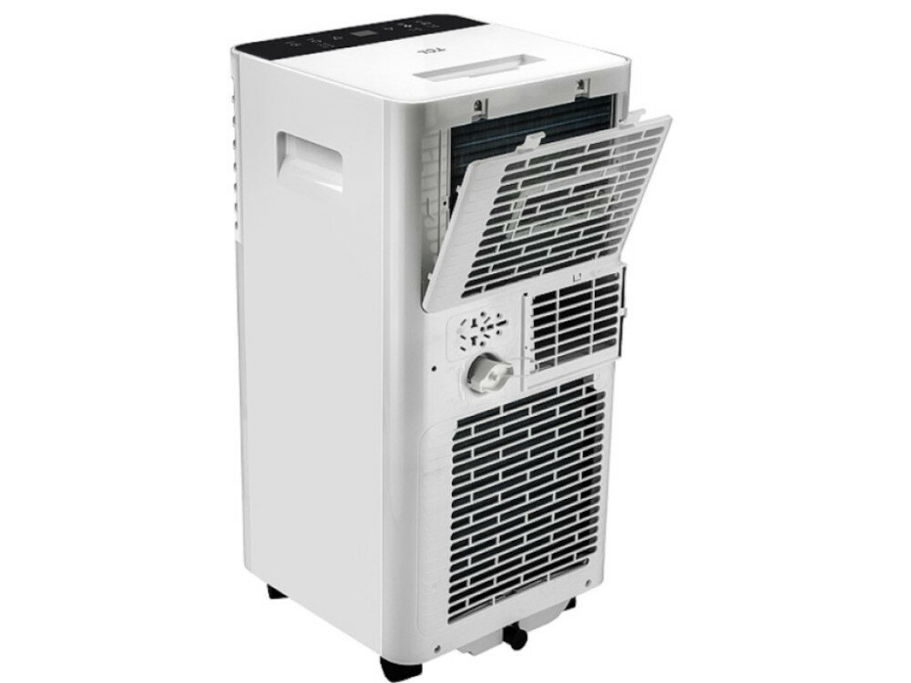 Przenośny klimatyzatory powietrza TCL TAC-07CPB-RS wyposażony w funkcje chłodzenia cyrkulacji powietrza osuszania wysoce skuteczny skraplacza parownika sprężarki zaworu rozprężnego czynnik roboczy czynnik chłodzącym