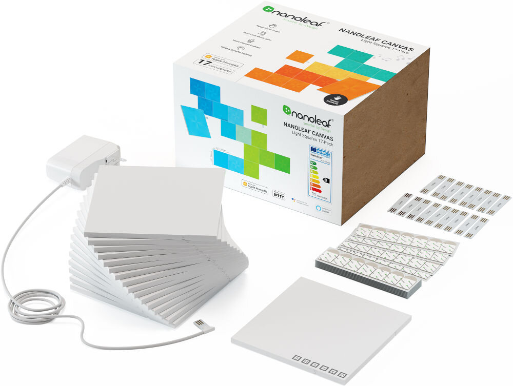 Panele świetlne NANOLEAF Canvas Smarter Kit Starter Kit (9 szt.) elementy zestaw