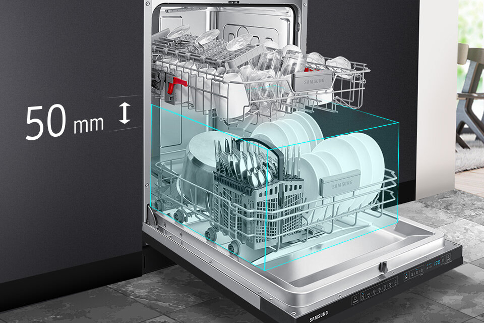 DW60R7040BB regulowane kosze