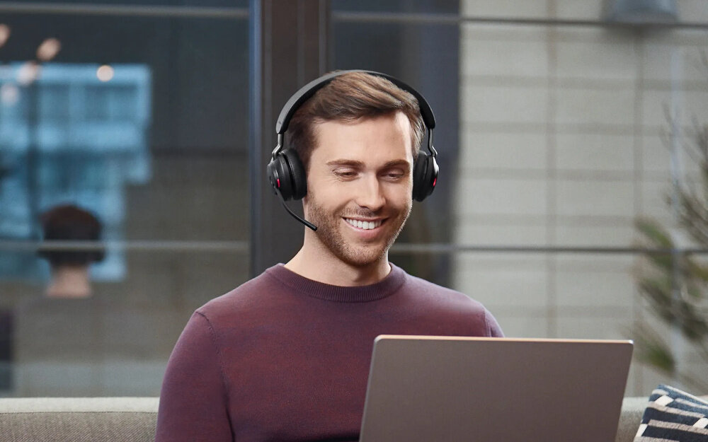 Słuchawki JABRA Evolve 2 65 MS Stereo certyfikat uc microsoft teams