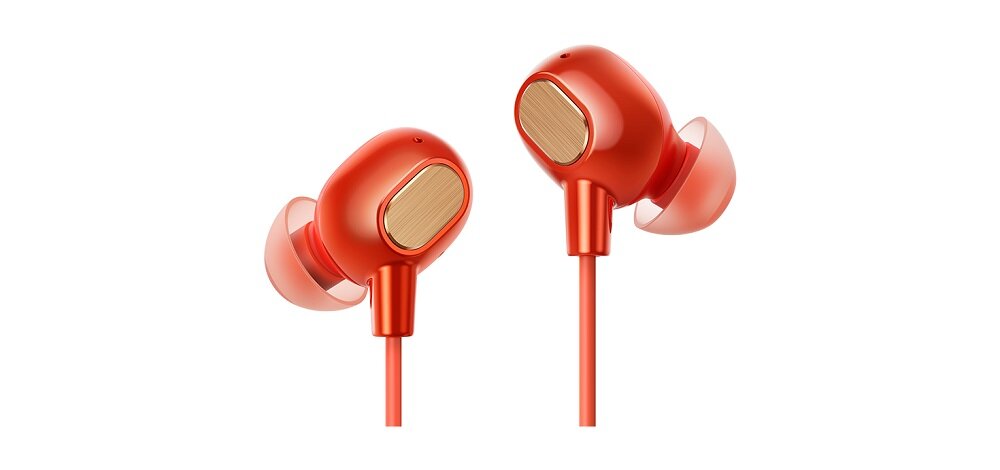 Słuchawki dokanałowe OPPO Enco Q1 Pomaranczowy widok przetwornik słuchawka
