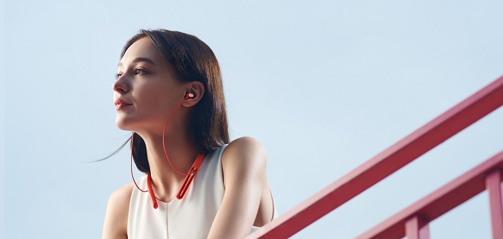 Słuchawki dokanałowe OPPO Enco Q1 Pomaranczowy widok zestaw hands free