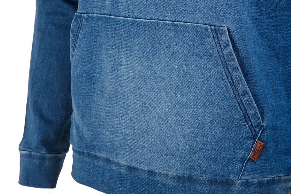 Bluza robocza NEO 81-512-XXL (rozmiar XXL/56) Funkcjonalne detale Duża kieszeń typu kangurka praktyczne rozwiązanie