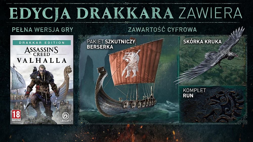 gry PC ps4 xbox 2019 2020 komputerowe na komputer najlepsze Assassin's Creed: Valhalla