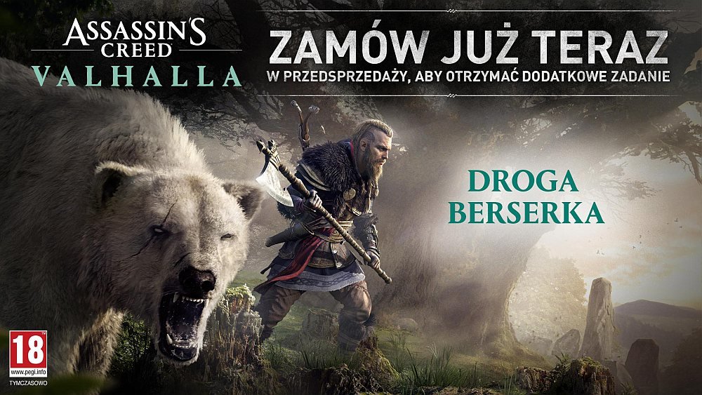 gry PC ps4 xbox 2019 2020 komputerowe na komputer najlepsze Assassin's Creed: Valhalla