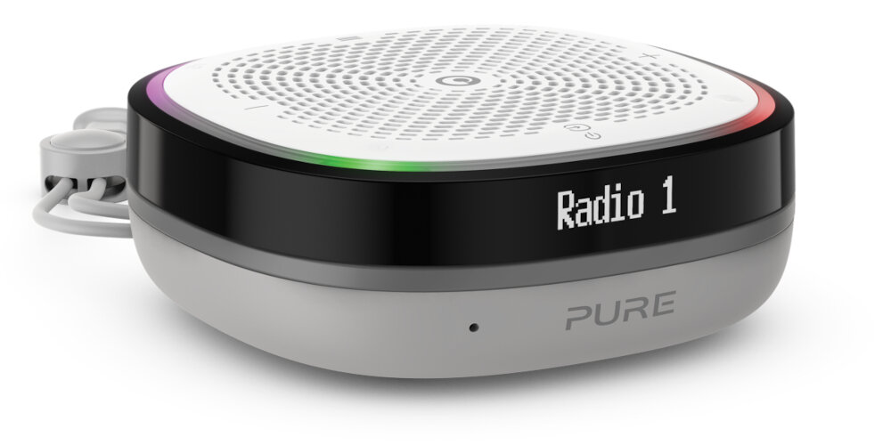 GŁOŚNIK MOBILNY PURE STREAMR SPLASH SZARY Alexa asystent