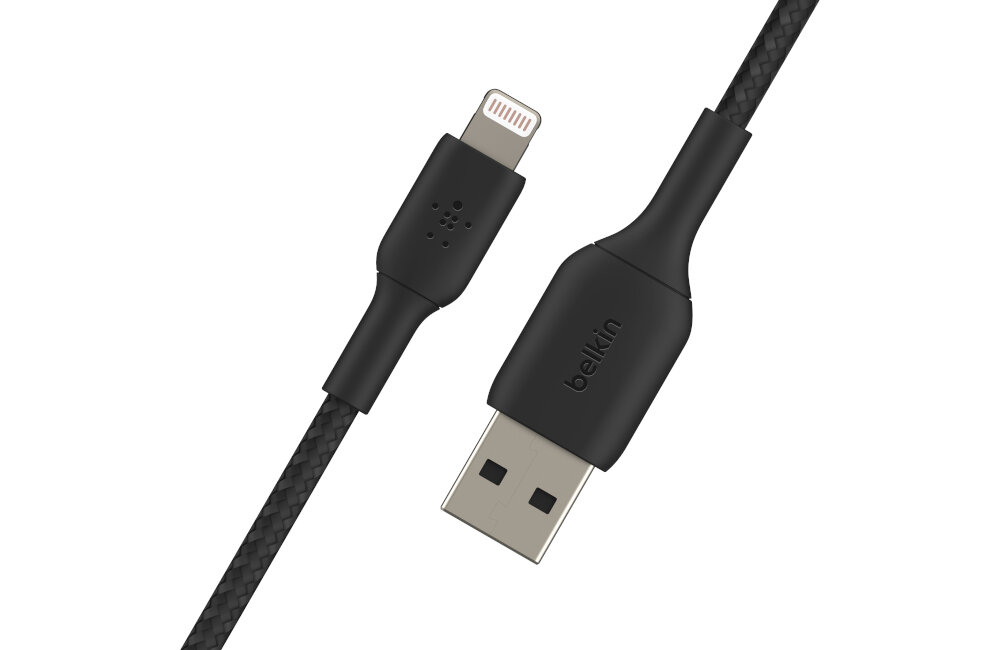 Kabel USB-C/Lightning BELKIN Braided nylon oplot zniszczenie