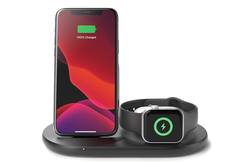 Ładowarka indukcyjna BELKIN 3w1 Wireless Charging Pad 7.5W tryb przy łóżku