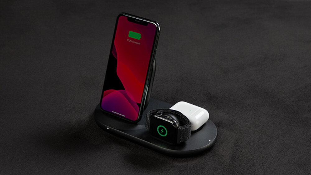 Ładowarka indukcyjna BELKIN 3w1 Wireless Charging Pad 7.5W wysoka jakość wykonania elegancki minimalizm
