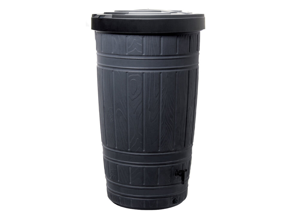 Zbiornik na deszczówkę PROSPERPLAST Woodcan IDWO265-S411 265L Czarny ekologia oszczednosc zbieranie deszczowki