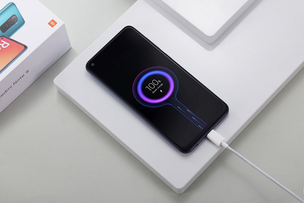 Smartfon XIAOMI Redmi Note 9 bateria akumulator pojemność ładowanie ładowarka