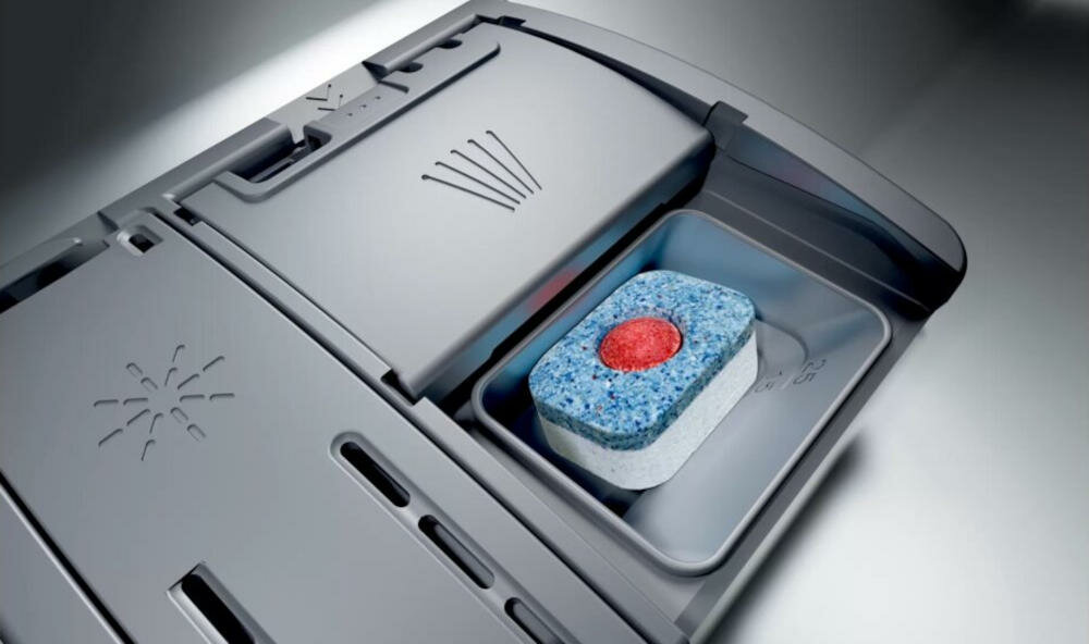 SIEMENS-SK26E822EU zmywarka aplikacja środki czyszczące zmywanie tabletki dozownik