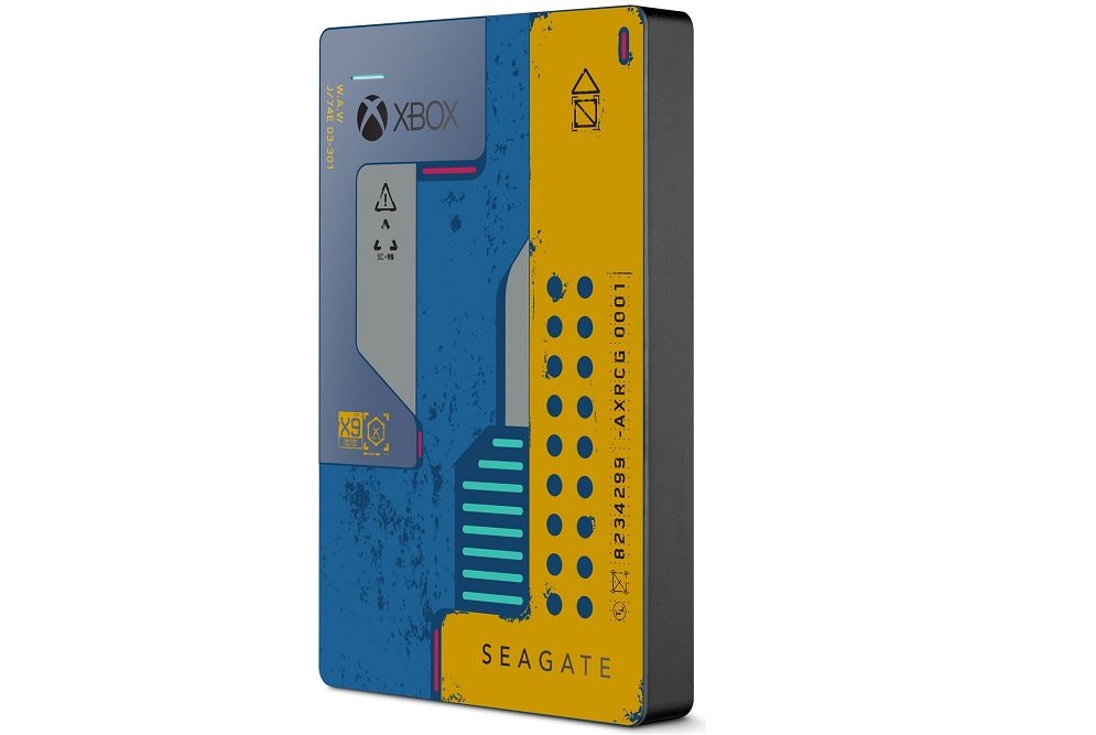 Dysk SEAGATE Cyberpunk 2077 2TB HDD do Xbox One plug and play automatycznie wykrywany