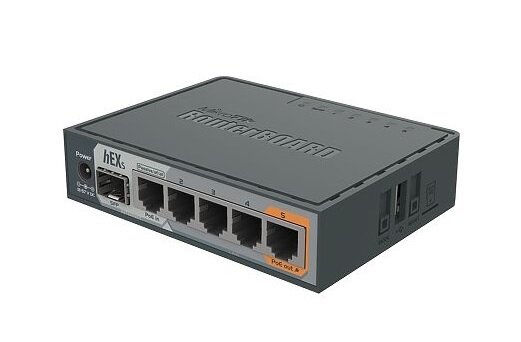 Switch MIKROTIK hEX S RB760IGS - Złącza RJ-45 SFP szybkość przekierowań pakietów przepustowość