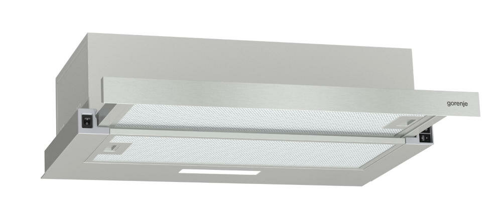 GORENJE-TH60E3X okap teleskopowy pozbycie zapachów kuchnia nowoczesne wnętrze pochłaniacz wyciąg filtrowanie powietrza