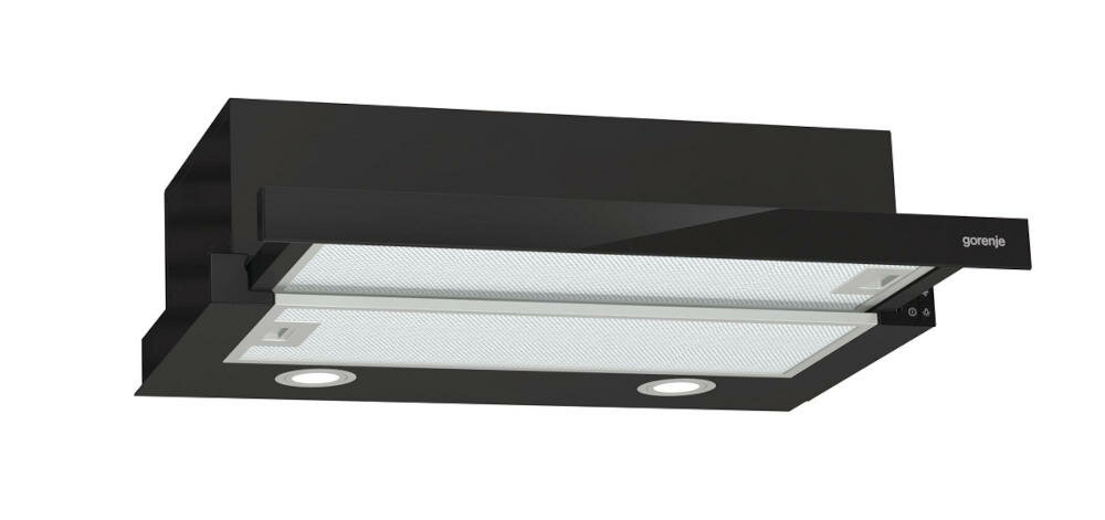 GORENJE-TH62E4BG okap teleskopowy pozbycie zapachów kuchnia nowoczesne wnętrze pochłaniacz filtrowanie powietrza