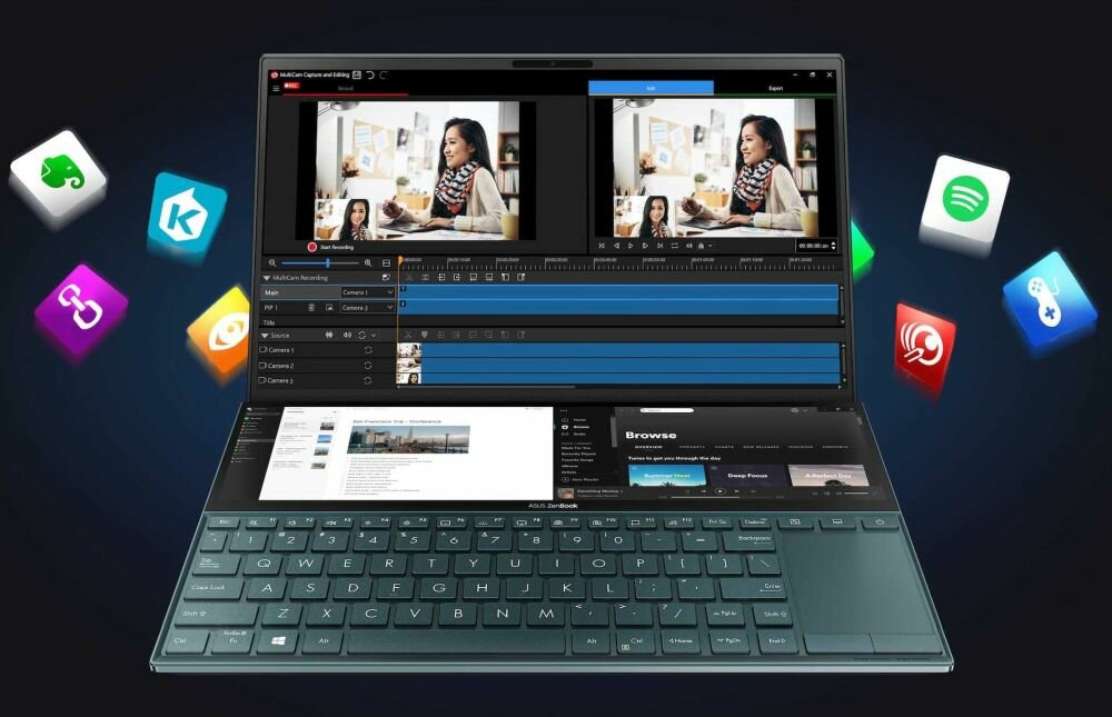 Laptop ASUS ZenBook Duo 14 UX481 - Wi-Fi 6