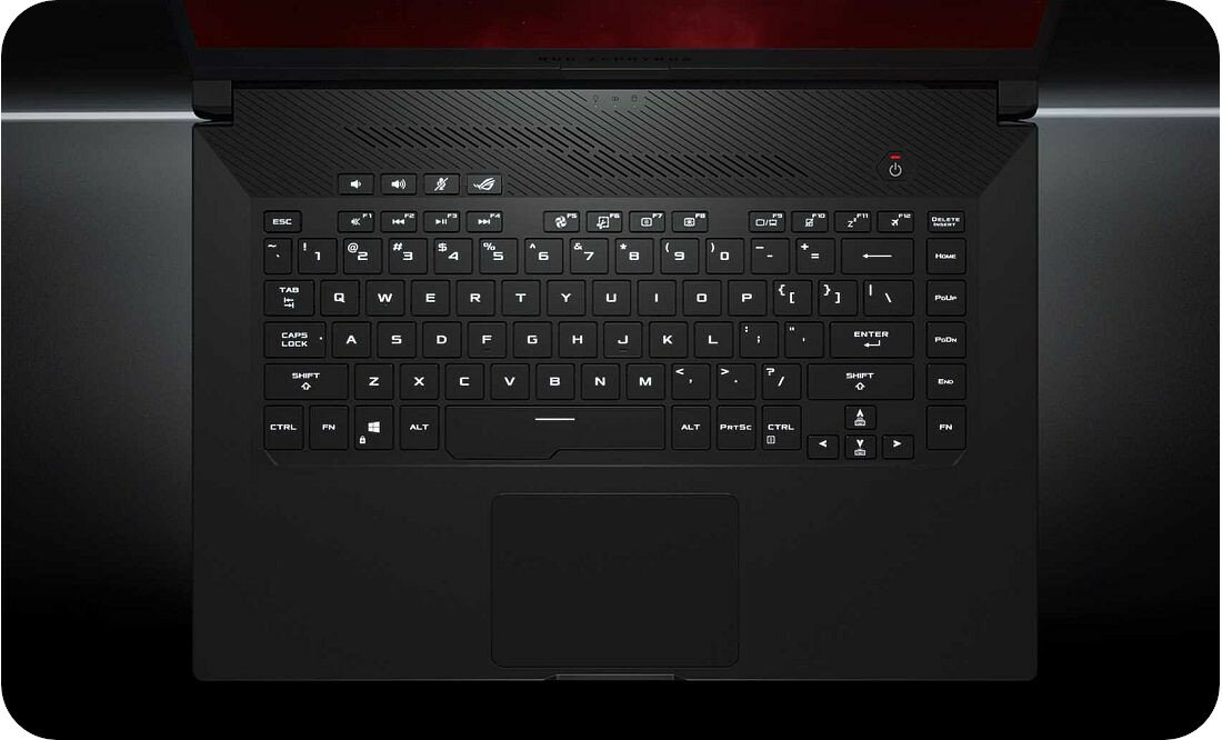 Laptop ASUS Zephyrus G15 GA502 GA502DU GA502IU GA502IV - GAMINGOWA KLAWIATURA N-key rollover Overstroke