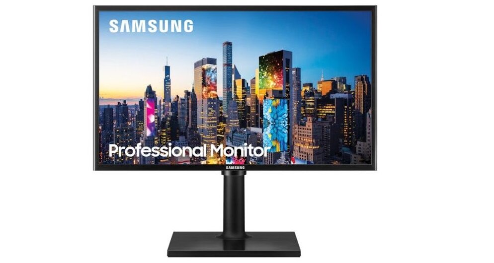 Monitor SAMSUNG LF24T400FHUX nowoczesny design niskie zużycie energii