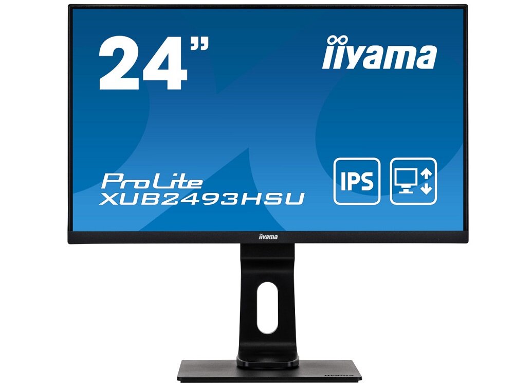 Monitor IIYAMA XUB2493HSU-B1 - wygląd ogólny Rozdzielczość Full HD Blue Light Reducer Flicker-free