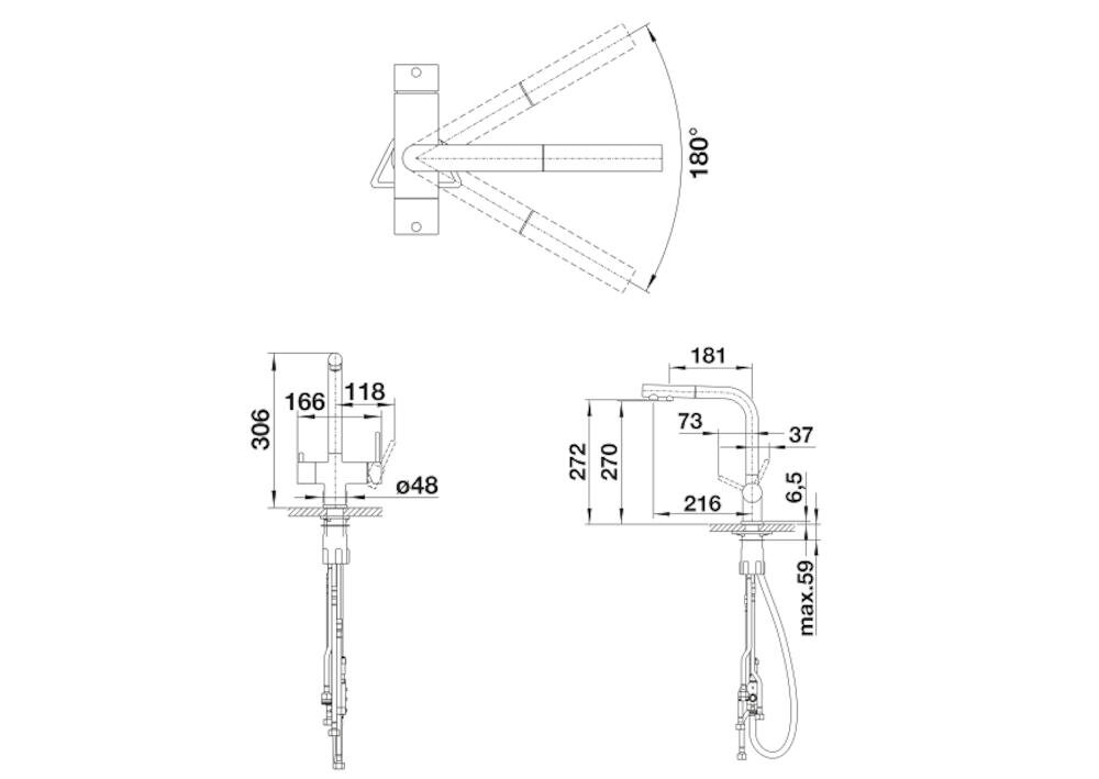 BLANCO wymiary parametry zlewozmywak kuchnia