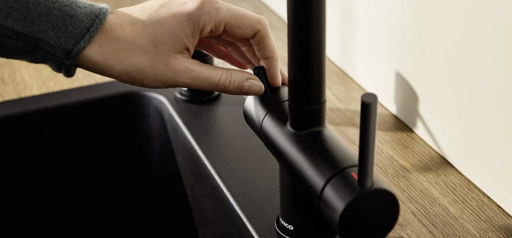 BATERIA BLANCO FONTAS-S II 525200 ANTRACYT elementy sterujące oddzielne woda zimna ciepła mieszacz