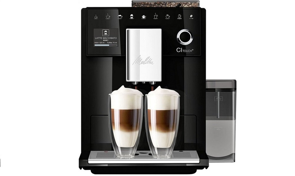 Кофемашина MELITTA Ci-Touch F63-102 Eu Черная бесшумная кофемолка с турбо-режимом