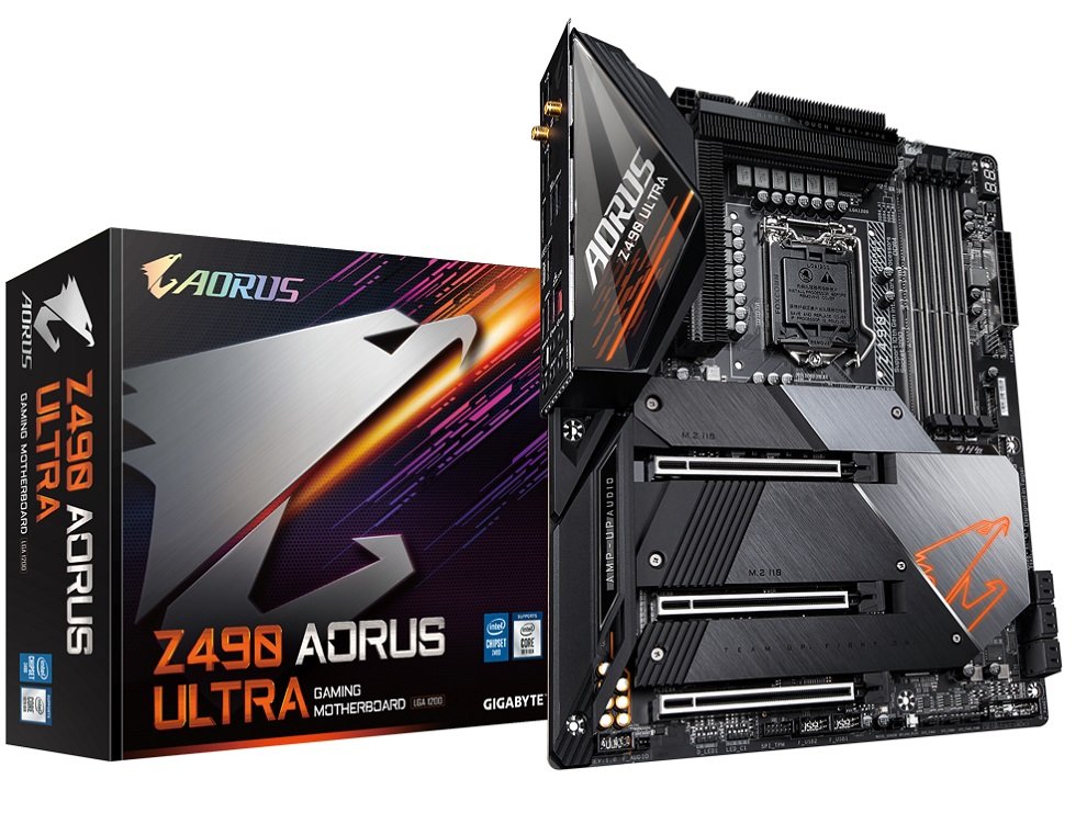 Płyta główna GIGABYTE Z490 Aorus Ultra dostęp do szybkich dysków ssd 32 GB/s