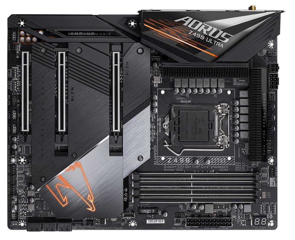 Płyta główna GIGABYTE Z490 Aorus Ultra system chłodzenia smart fan 5 fins Array II wydajność