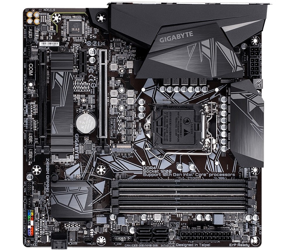 Płyta główna GIGABYTE Z490M GAMING X system chłodzenia RGB Fusion 2.0