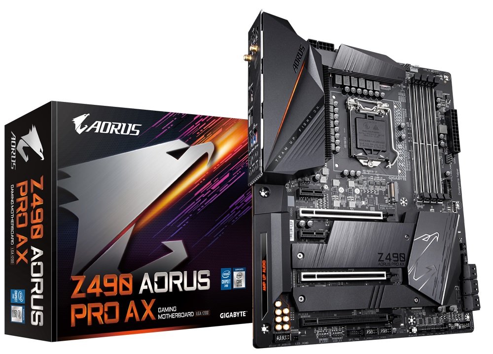 Płyta główna GIGABYTE Z490 AORUS PRO AX złącza M.2 PCle Gen3x4