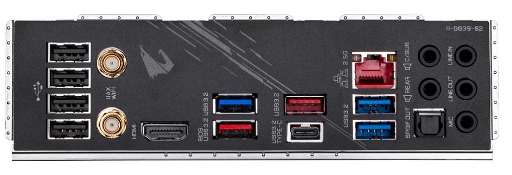 Płyta główna GIGABYTE Z490 AORUS PRO AX złącza HDMI USB 3.2 Gen2