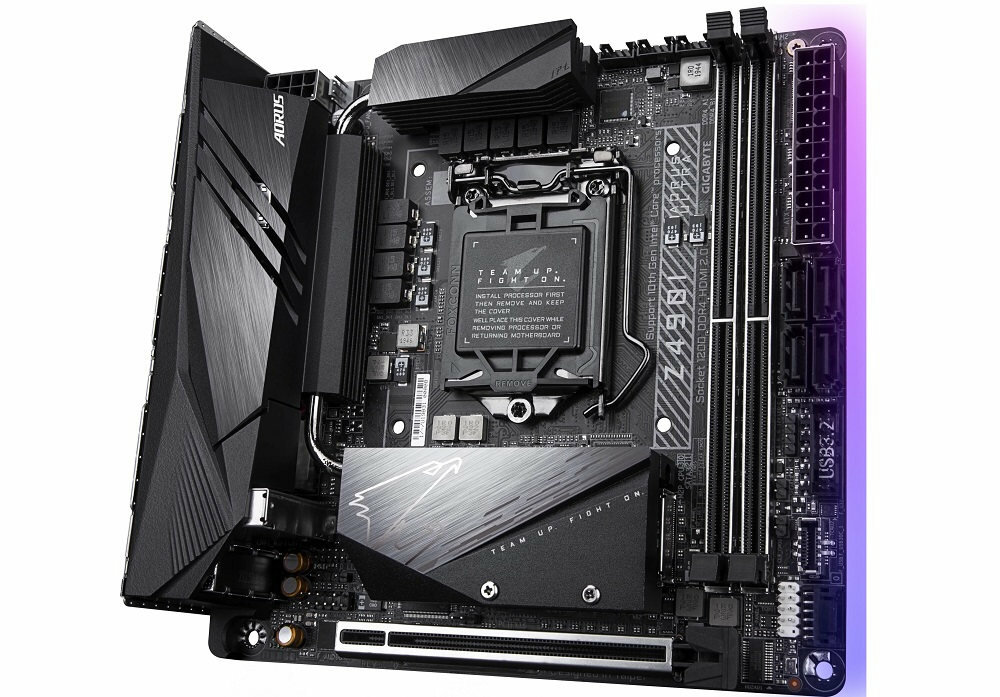 Płyta główna GIGABYTE Z490I Aorus Ultra - chlodzenie