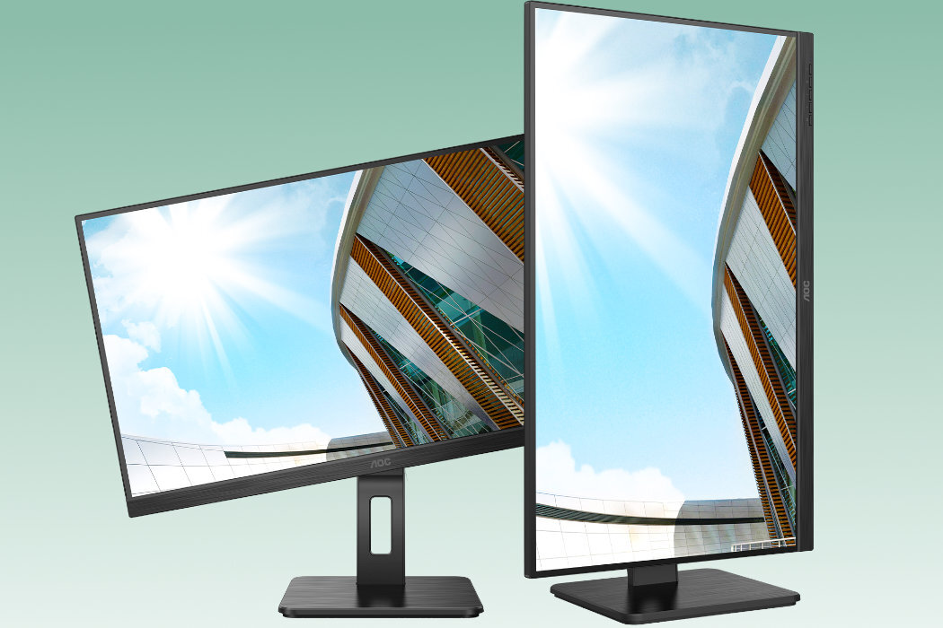 Monitor AOC Q24P2Q 27 ergonomia podstawka obrót