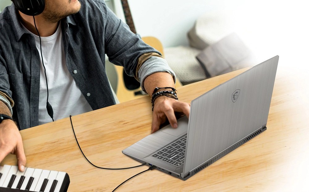 Laptop MSI Creator 15M i7-10750H 16GB 512GB SSD GF-GTX 1660 W10 dysk SSD 512 GB szybki wydajny