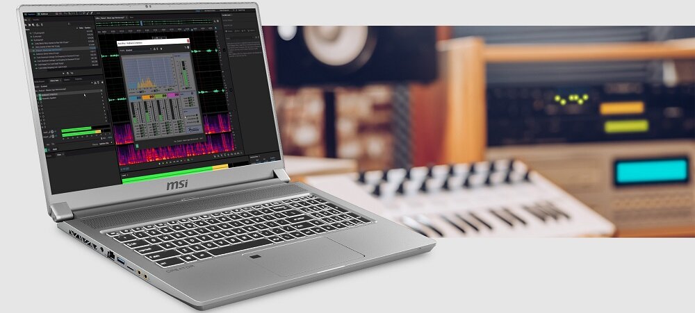 Laptop MSI Creator 17 A10SGS - Obsługa dźwięku Hi-Resolution Nahimic wysoka jakość dźwięku