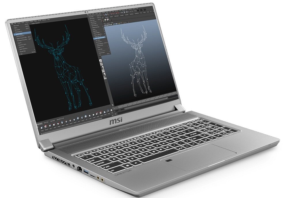 Laptop MSI Creator 17 A10SGS - żywe kolory technologia MSI True Color