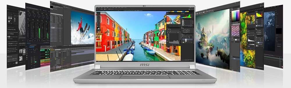 Laptop MSI Creator 17 A10SGS - HDMI Thunderbolt 3 Czytnik kart UHS-III