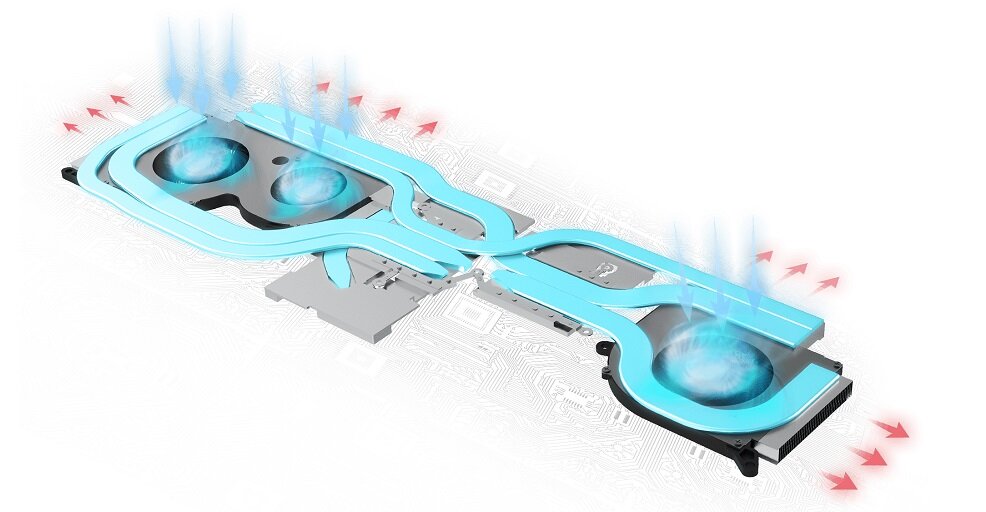 Laptop MSI Creator 17 A10SGS - System chłodzenia Cooler Boost Trinity+