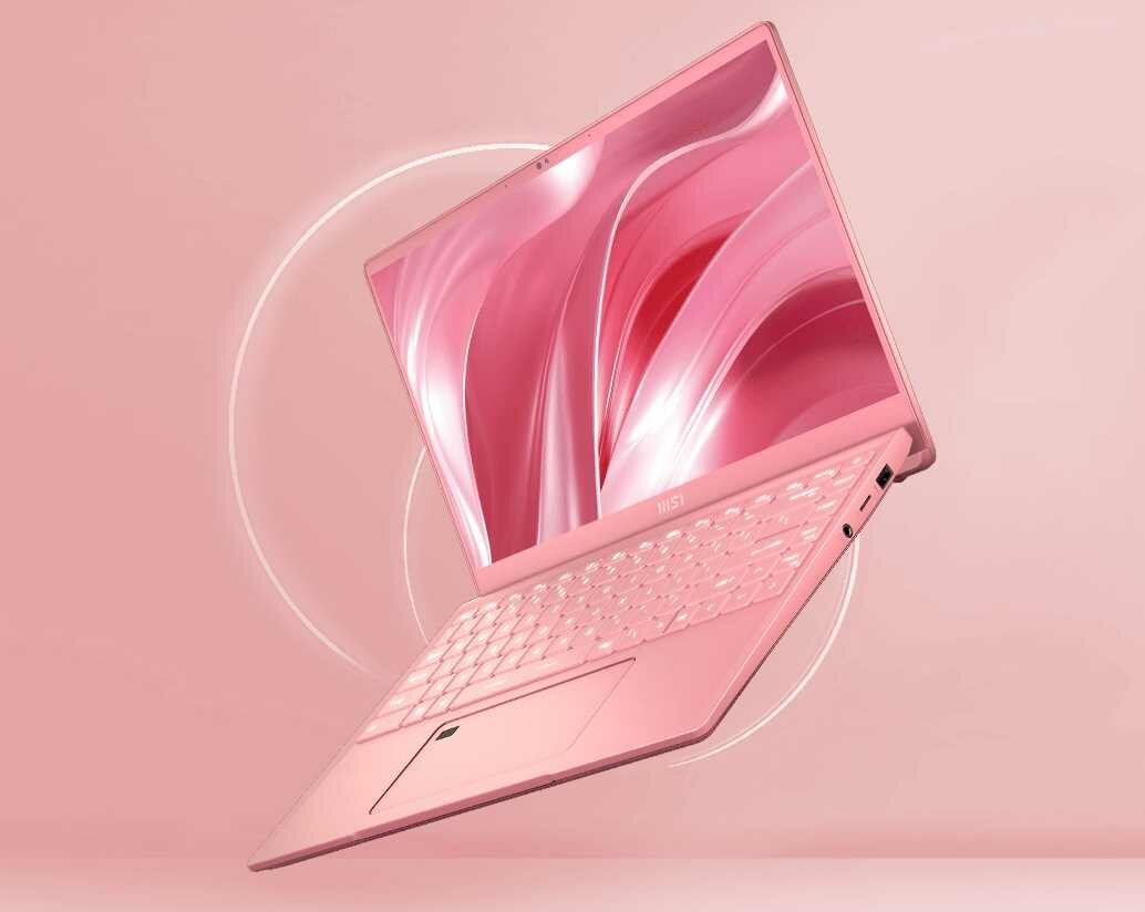 Laptop MSI Prestige 14 - klawiatura 