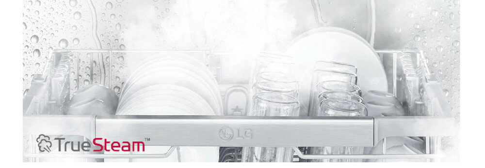 Zmywarka LG DF415HSS TrueSteam™ eliminacja-bakterii zarazków doskonałą czystość
