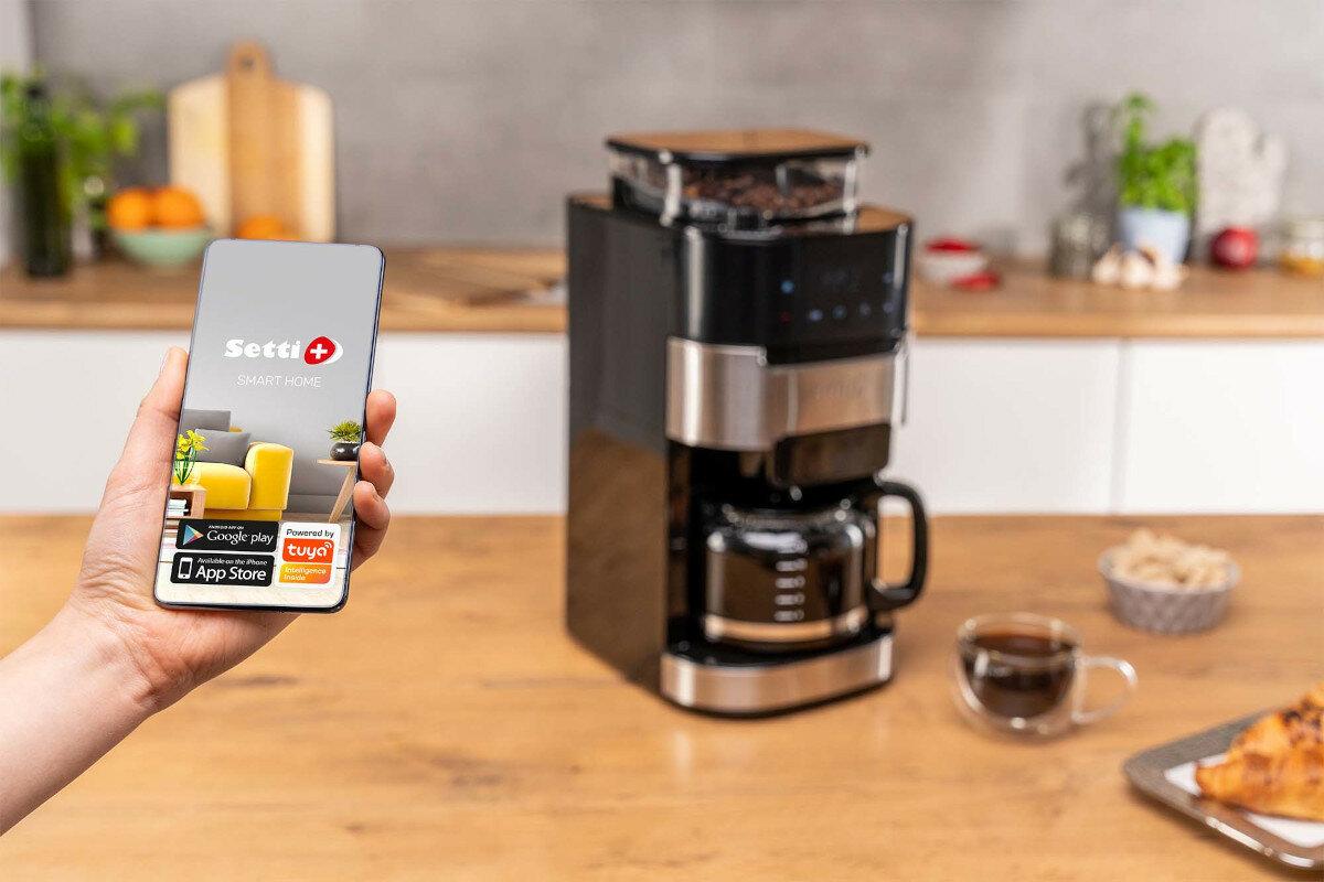 EKSPRES PRZELEWOWY Z MŁYKIEM SETTI+ CM900X SMART timer aplikacja asystent glosowy