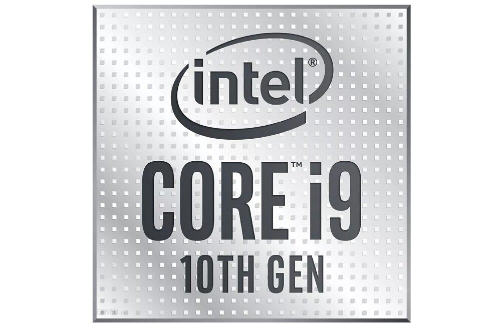 Procesor INTEL Core i9-10900F - wygląd ogólny dziesięć rdzeni dwadzieścia wątków taktowanie 2.8 GHz tryb Turbo 5.2 GHz pamięc podręczna 20MB