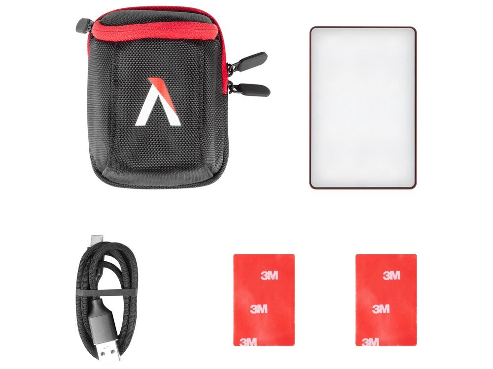 Lampa LED Aputure MC wraz z akcesoriami do niej Qi 