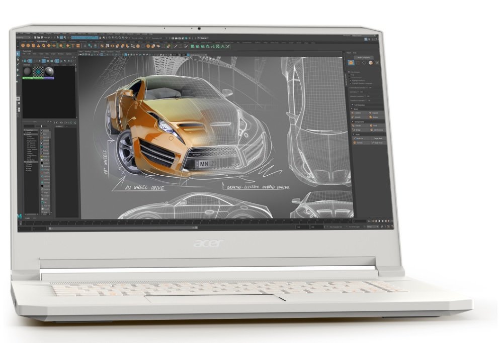Laptop Acer ConceptD 7 Pro NVIDIA Quadro RTX 3000 NVIDIA Turing wizualizacja