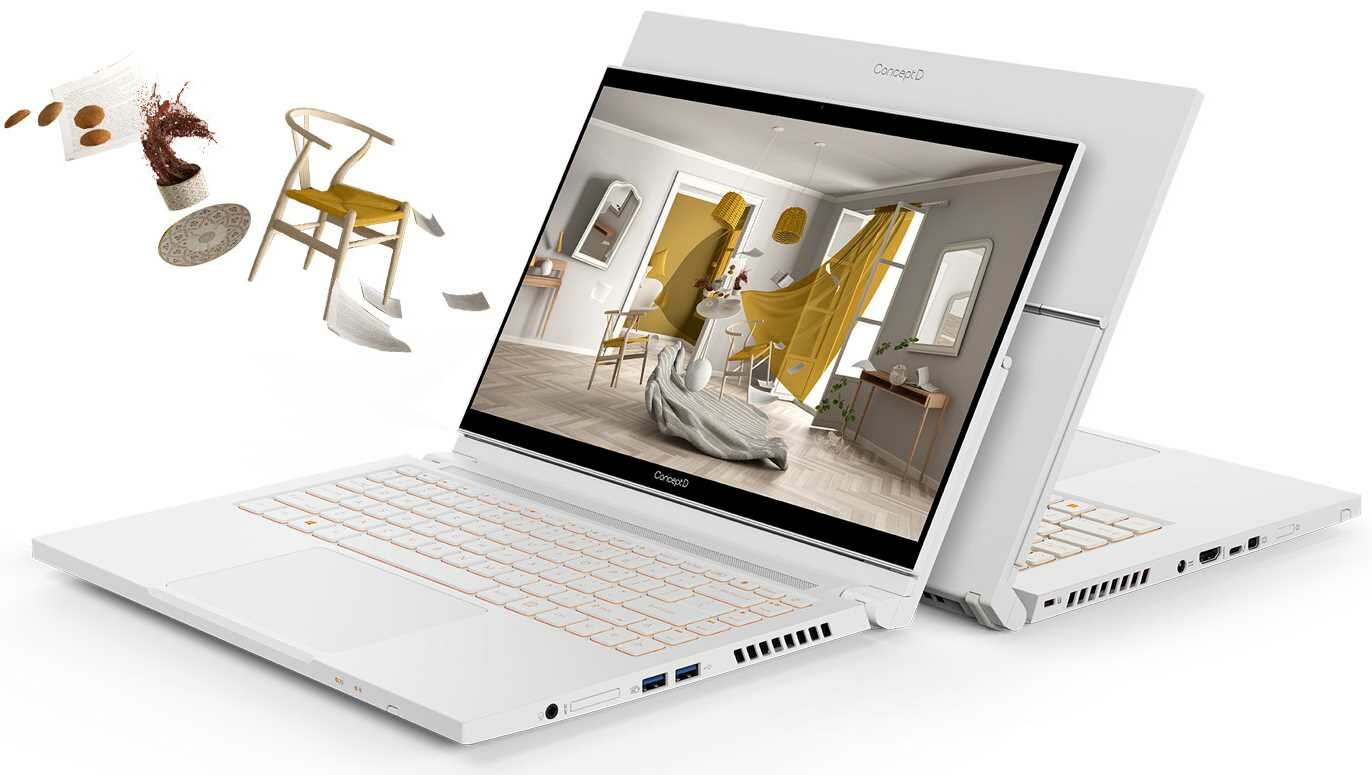 Laptop ACER ConceptD 3 Ezel  - HDMI DisplayPort USB 3.0 USB 3.1 Typ C 