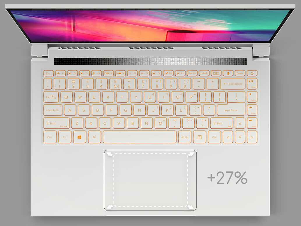 Laptop ACER ConceptD 3 Ezel  - klawisze skrótu do multimediów